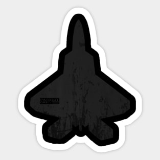 Patriot Ops Logo F22 Raptor Distressed Premium Tee Sticker